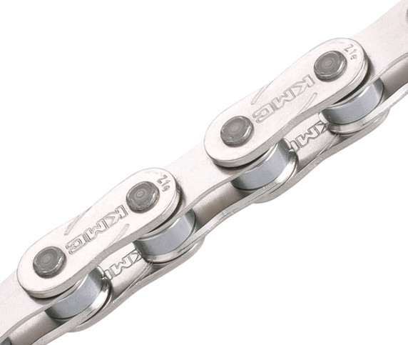 KMC Z1eHX 1/2"x1/8" 112L Wide Heavy Duty E-Bike Compatible Chain Silver