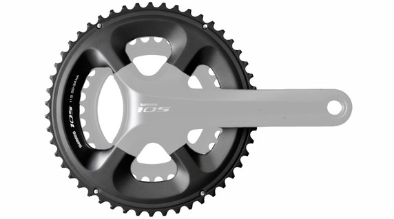 Shimano 105 FC-5800 53T Outer Chainring Black