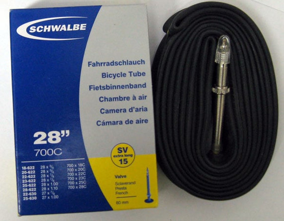 Schwalbe Tube 60mm Presta 700 x 18-28c 105g