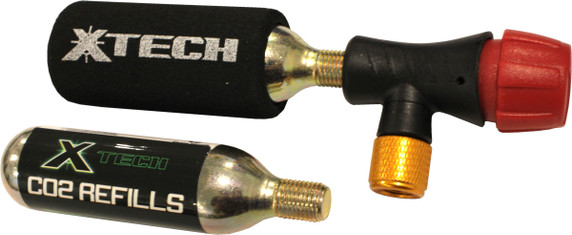 X Tech Regulator CO2 Tyre Inflator (with 2x16G Cartridges)