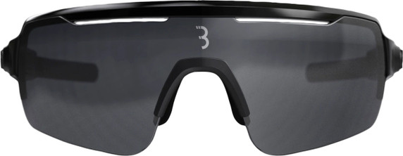 BBB Commander Sports Glasses Black Frame Smoke Silver Lens