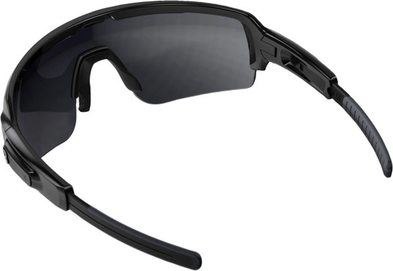 BBB Commander Sports Glasses Black Frame Smoke Silver Lens