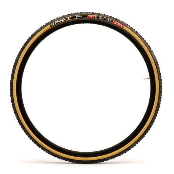 Challenge Grifo Pro 700x33c Open Tubular Cyclocross Tyre Black/Brown