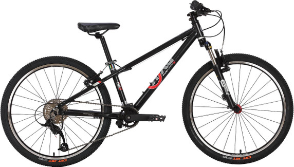 ByK E-540 Boys 9-Speed 24"Mountain Bike Matte Black