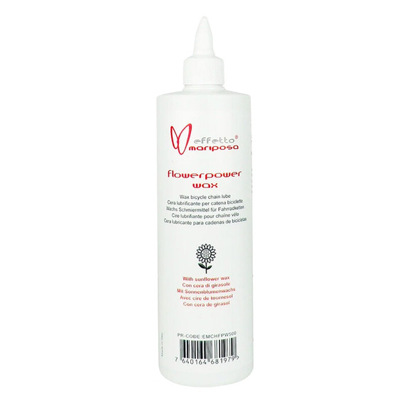 Effetto Mariposa Chain Lube Flower Power Natural Drip Wax 500ml Bottle