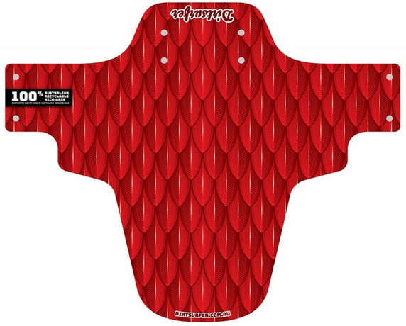 Dirtsurfer Mudguard Scales Red