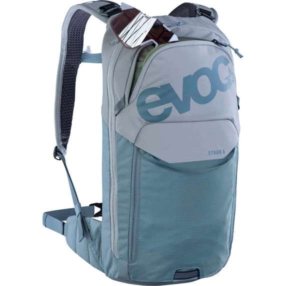 EVOC Stage 6 + Hydration Bladder 2 6L Stone/Steel Backpack One Size