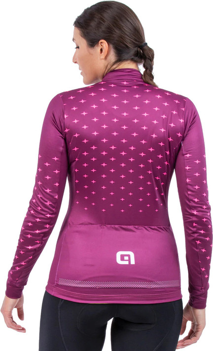 Ale PR-R Stars LS Womens Jersey Prune/Fluro Pink 2022