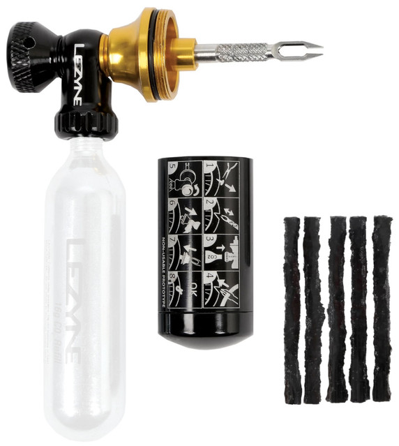 Lezyne Tubeless CO2 Blaster with Strap Black/Gold