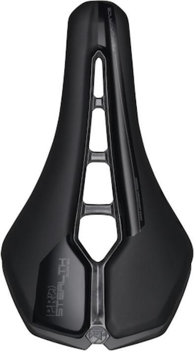 PRO Stealth Curved Performance 142mm Stainless Rail Saddle Black
