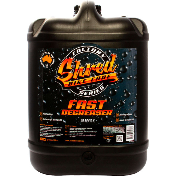 Shred Fast Degreaser 20L Factory Series Bio Bike Degreaser