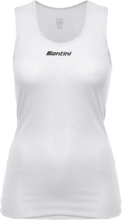 Santini SMS Lieve Sleeveless Womens Baselayer White
