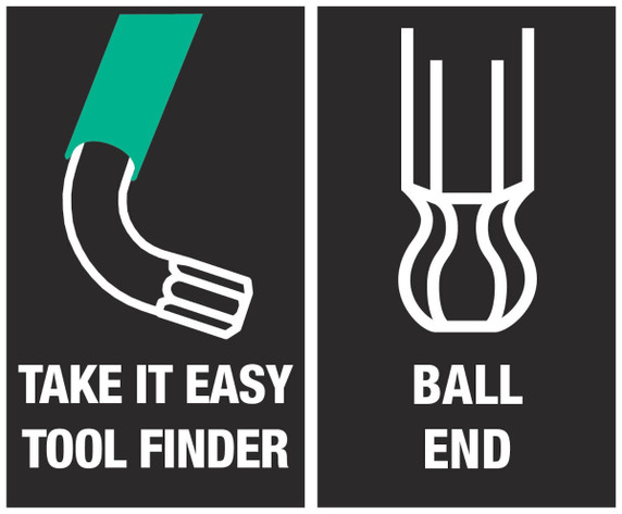 Wera 967/9 Torx 1 Extra Long L-Key Set Blacklaser Multicolour