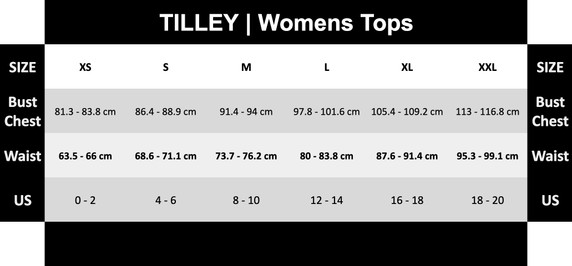 Tilley Womens Packable Adventure Sun Top Black