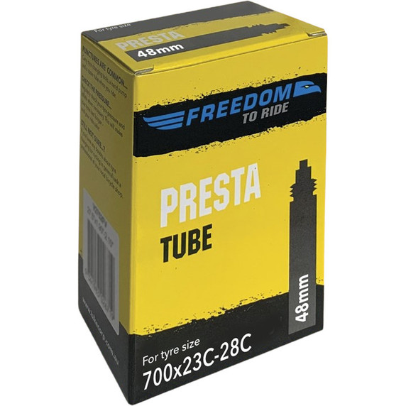 Freedom 48mm Presta Valve Tube 700x23/28c