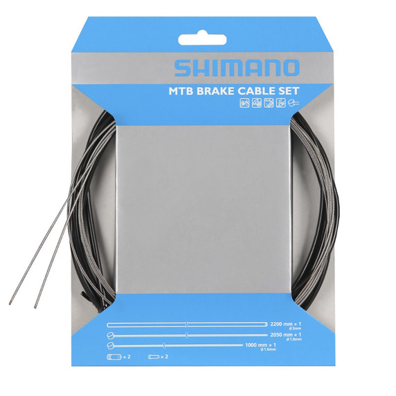 Shimano SUS Stainless MTB Brake Cable Set Black