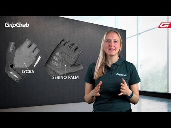 GripGrab ProGel Fingerless Womens Gloves Grey Medium
