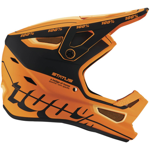 100% Status FF Youth DH/BMX Helmet Topenga Orange/Black