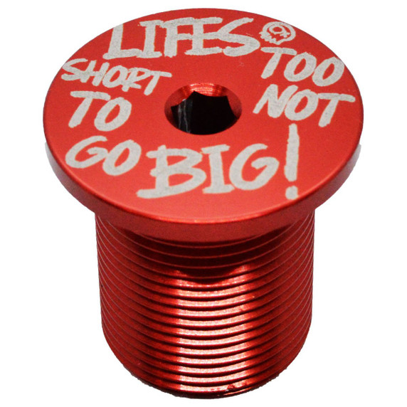 Capped Out Life's Too Short M24 BMX Stem Cap