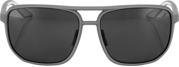 100% Konnor Square Sunglasses Soft Tact Dark Haze (Smoke Lens)