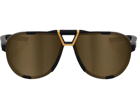 100% Westcraft Sunglasses Soft Tact Black (Soft Gold Mirror Lens)