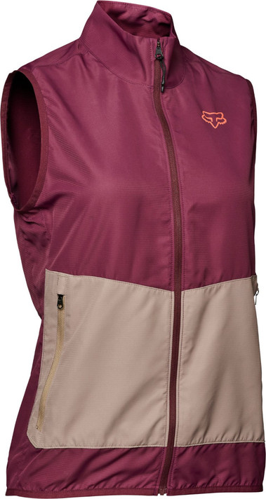 Fox Ranger Womens Wind Vest Dark Maroon 2022