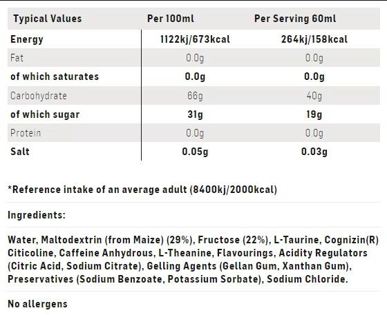SIS Gel Beta Fuel + Nootropics Apple 60ml