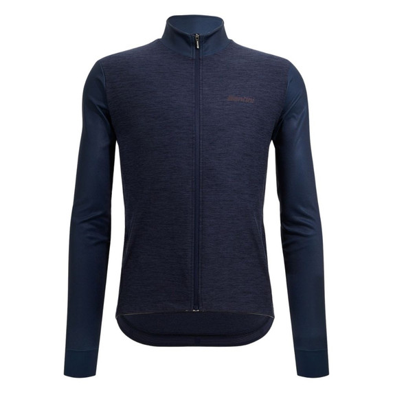 Santini SMS Colore Puro Long Sleeve Jersey 3W Nautica Blue