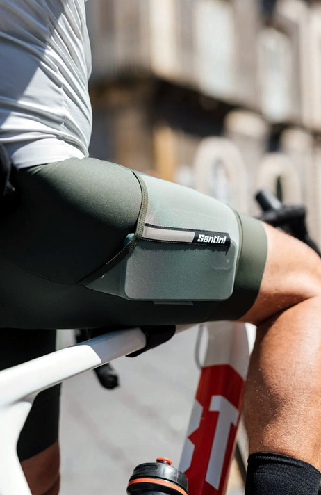 Santini C3 Gravel Bib Shorts Green 2022