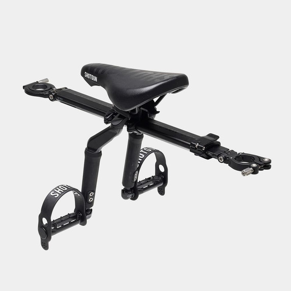Kids Ride Shotgun Pro Black MTB Seat/Handlebar Combo