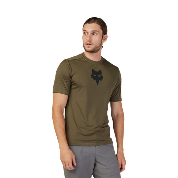Fox Ranger Lab Head Olive Green MTB SS Jersey