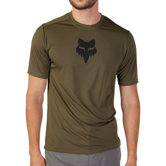 Fox Ranger Lab Head Olive Green MTB SS Jersey