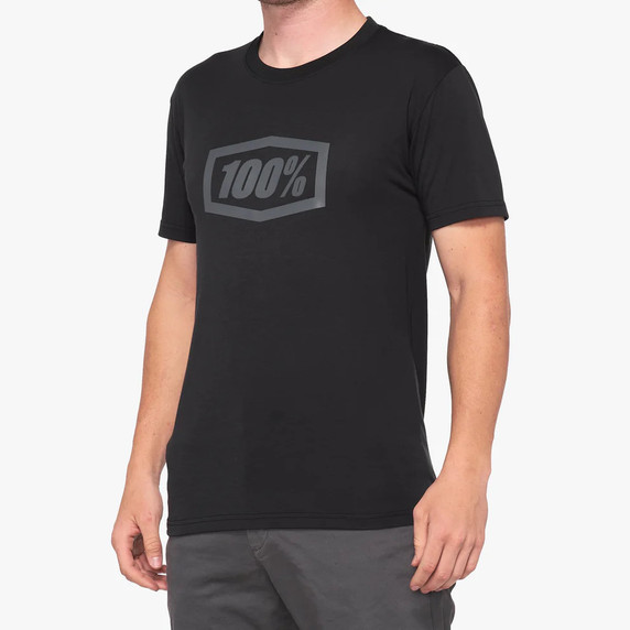 100% Essential Tech Tee Black Small