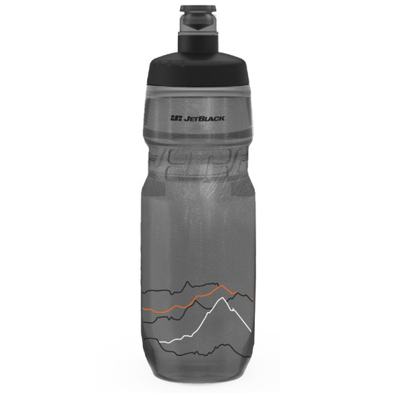 JetBlack 620ml Insulated Water Bottle Smoke/Black Lid