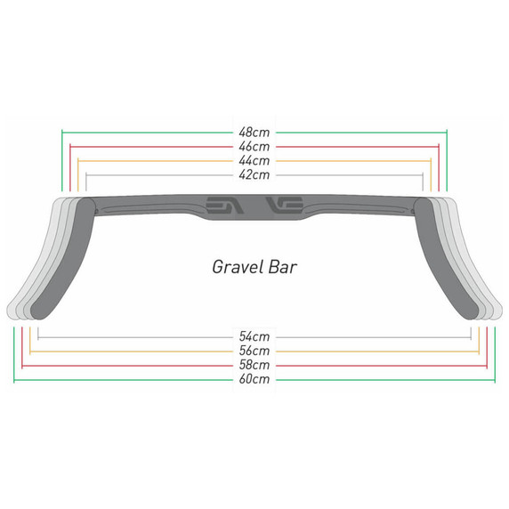 ENVE Gravel Integrated Carbon Handlebar 42/54cm