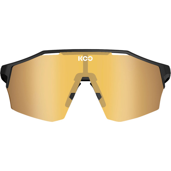 KOO Alibi Black Matt/Gold Mirror Lens Sunglasses