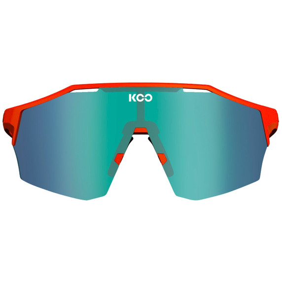 KOO Alibi Orange Matt Frame/Green Mirror Lens Sunglasses OS