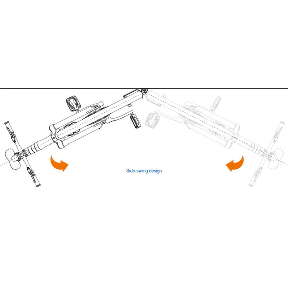 Ibera Vertical Wall Hanger Bike Stand With Side Swing