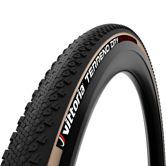 Vittoria Terreno Dry G2 Tubeless TLR Tan/Black Gravel Tyre 700x38c