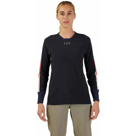 Fox Defend Thermal Lunar Black Womens MTB LS Jersey S