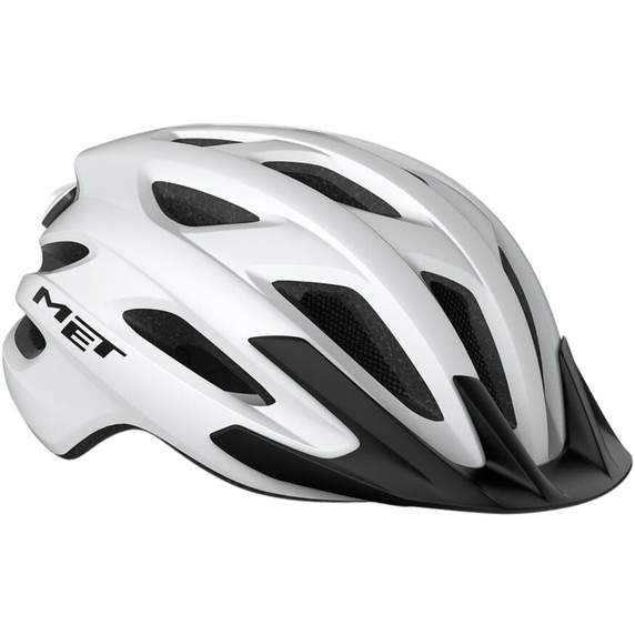 Met Crossover Matte White Helmet