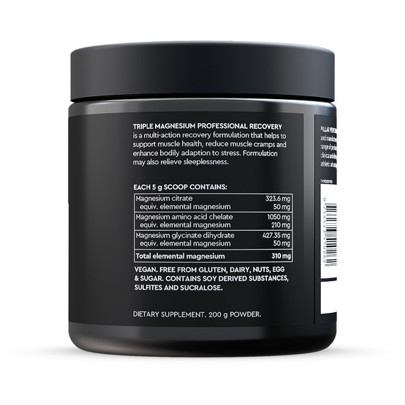 PILLAR Performance Triple Magnesium Recovery Powder Pine/Coco 200g Jar