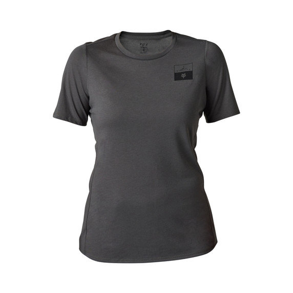 Fox Ranger Dri-Release Fract Womens MTB SS Jersey Pewter