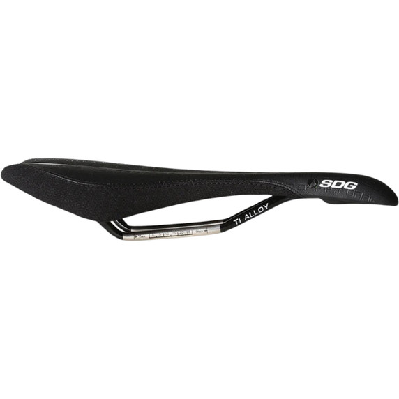 SDG Circuit Performance Ti-Alloy Rail Black MTB Saddle