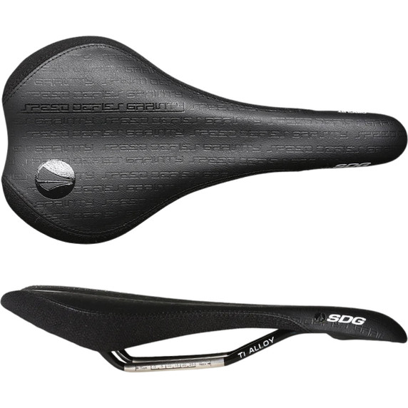 SDG Circuit Performance Ti-Alloy Rail Black MTB Saddle