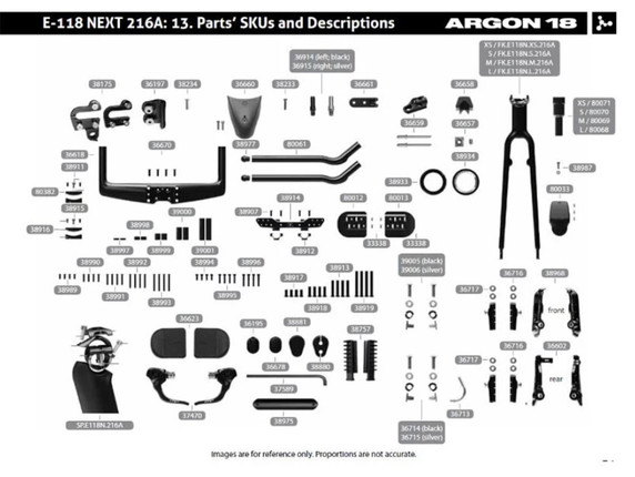 Argon 18 E-118 TKB150 front brake -#38968