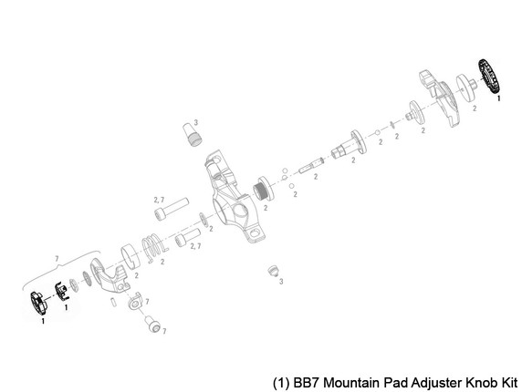 Avid BB7 MTB/Road Brake Caliper Spare Parts