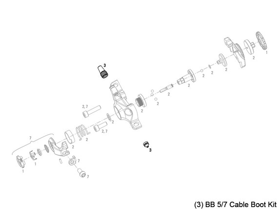 Avid BB7 MTB/Road Brake Caliper Spare Parts
