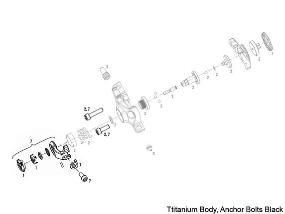 Avid BB7 MTB/Road Brake Caliper Spare Parts