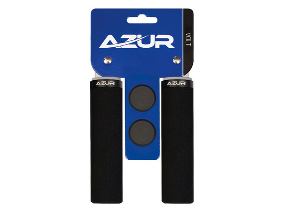 Azur Volt Lock-On Bar Grips - Black/Black